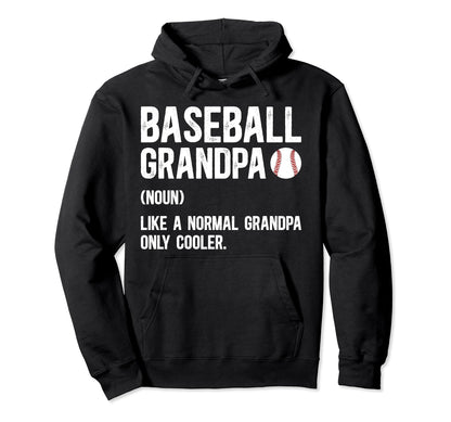 Baseball Grandpa Definition Grandpa Hoodie - Aesthetic Graphic Unisex - T-Shirt, Sweatshirt, Hoodie