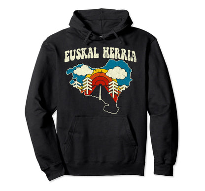 Basque Country Spain France Rainbow Hoodie - Custom Art Print for Adults - T-Shirt, Sweatshirt, Hoodie