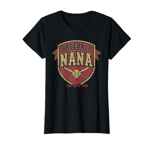 Womens Baseball Nana Best Fan Grandma T-Shirt - Graphic Print Men Women - T-Shirt, Sweatshirt, Hoodie