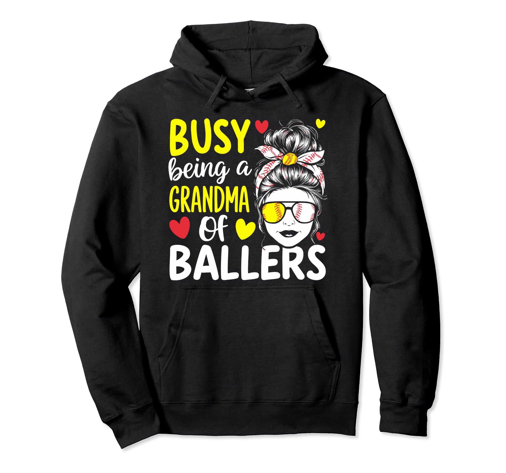 Baseball Grandma Grandmother Granny Hoodie - Streetwear Style Men Women - T-Shirt, Sweatshirt, Hoodie