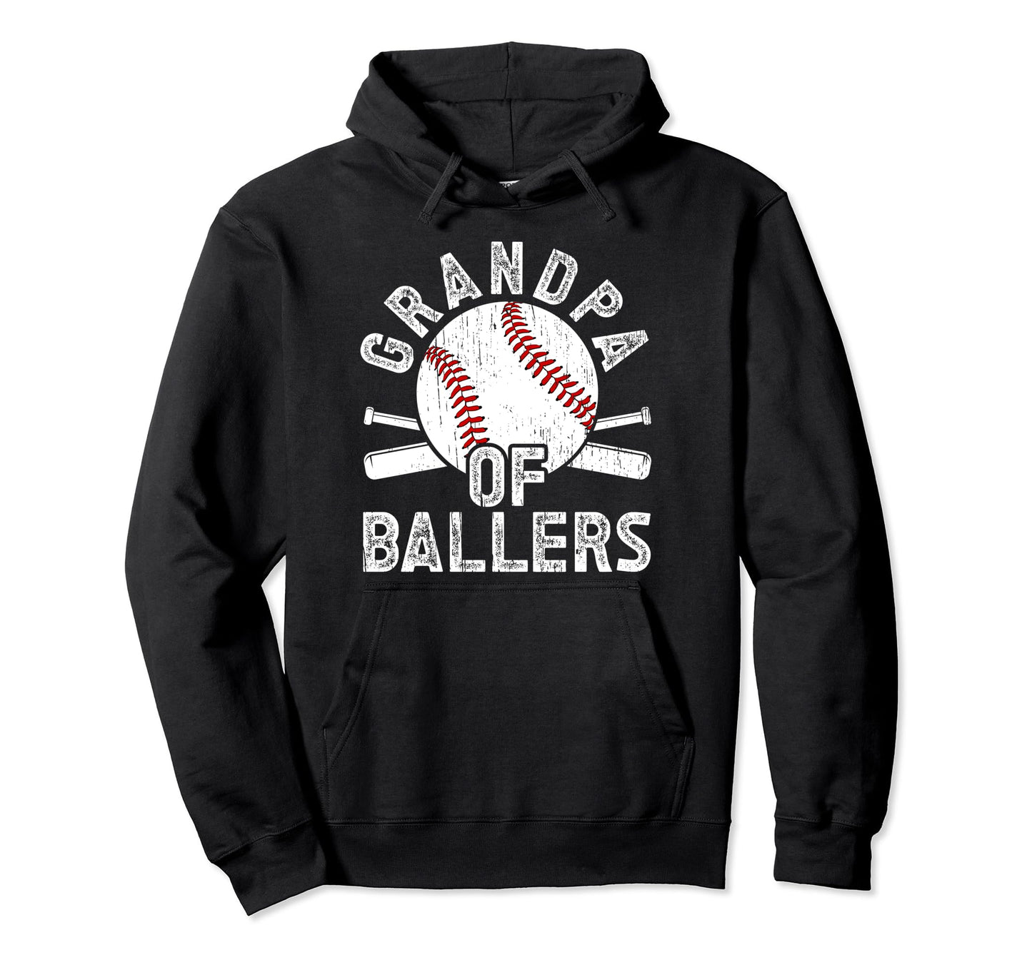 Grandpa Ballers Baseball Grandpa Baseball Hoodie - Custom Art Print Unisex - T-Shirt, Sweatshirt, Hoodie