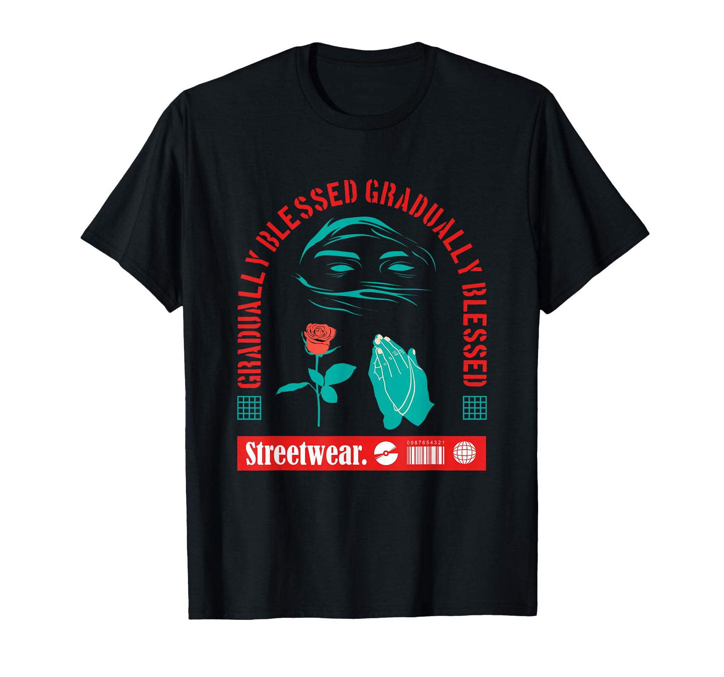 Gradually Blessed Aesthetic Edgy T-Shirt - Custom Art Print Men Women - T-Shirt, Sweatshirt, Hoodie