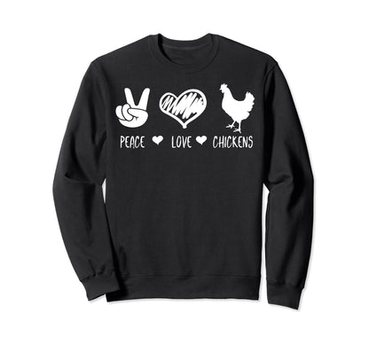 Chicken Lover Chiken Smile Happy Hoodie - Minimalist Print for Adults - T-Shirt, Sweatshirt, Hoodie