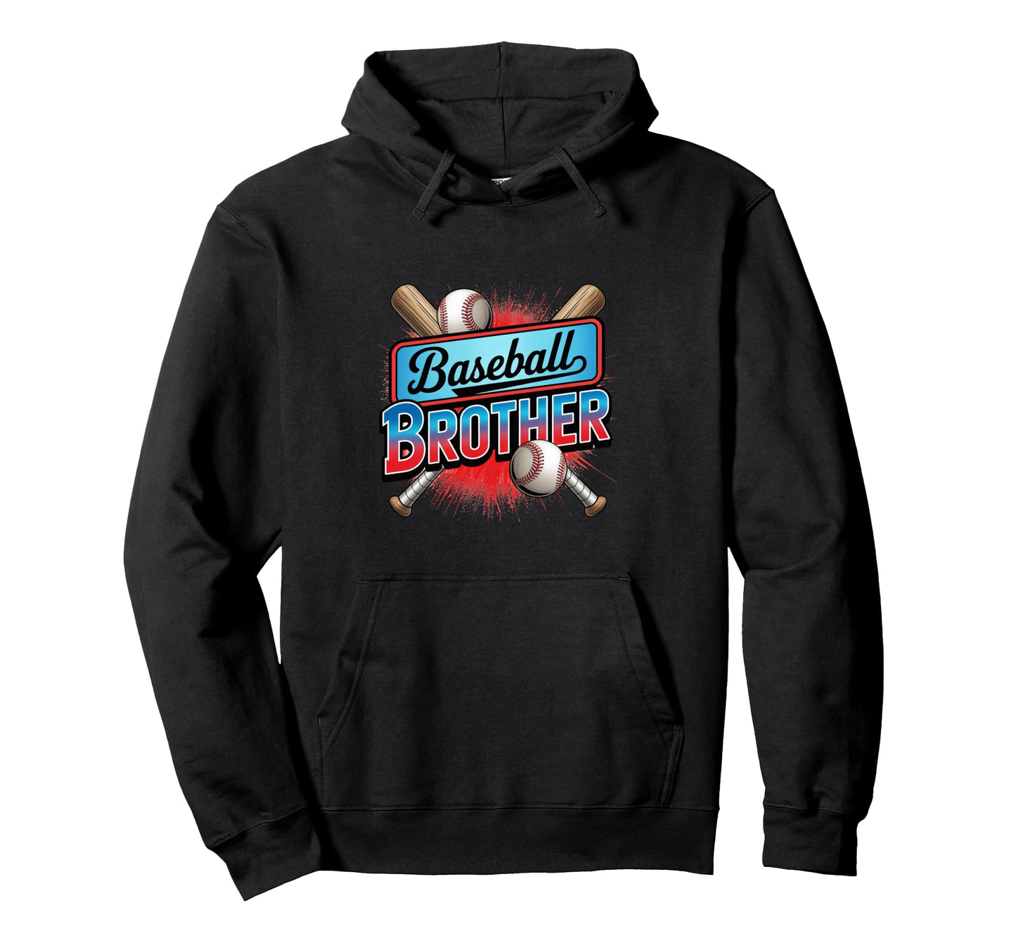Baseball Brother Bats And Balls Hoodie - Unique Graphic for Adults - T-Shirt, Sweatshirt, Hoodie