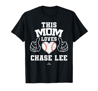 This Mom Loves Chase Lee Prospect Baseball T-Shirt - Trendy Graphic Unisex - T-Shirt, Sweatshirt, Hoodie