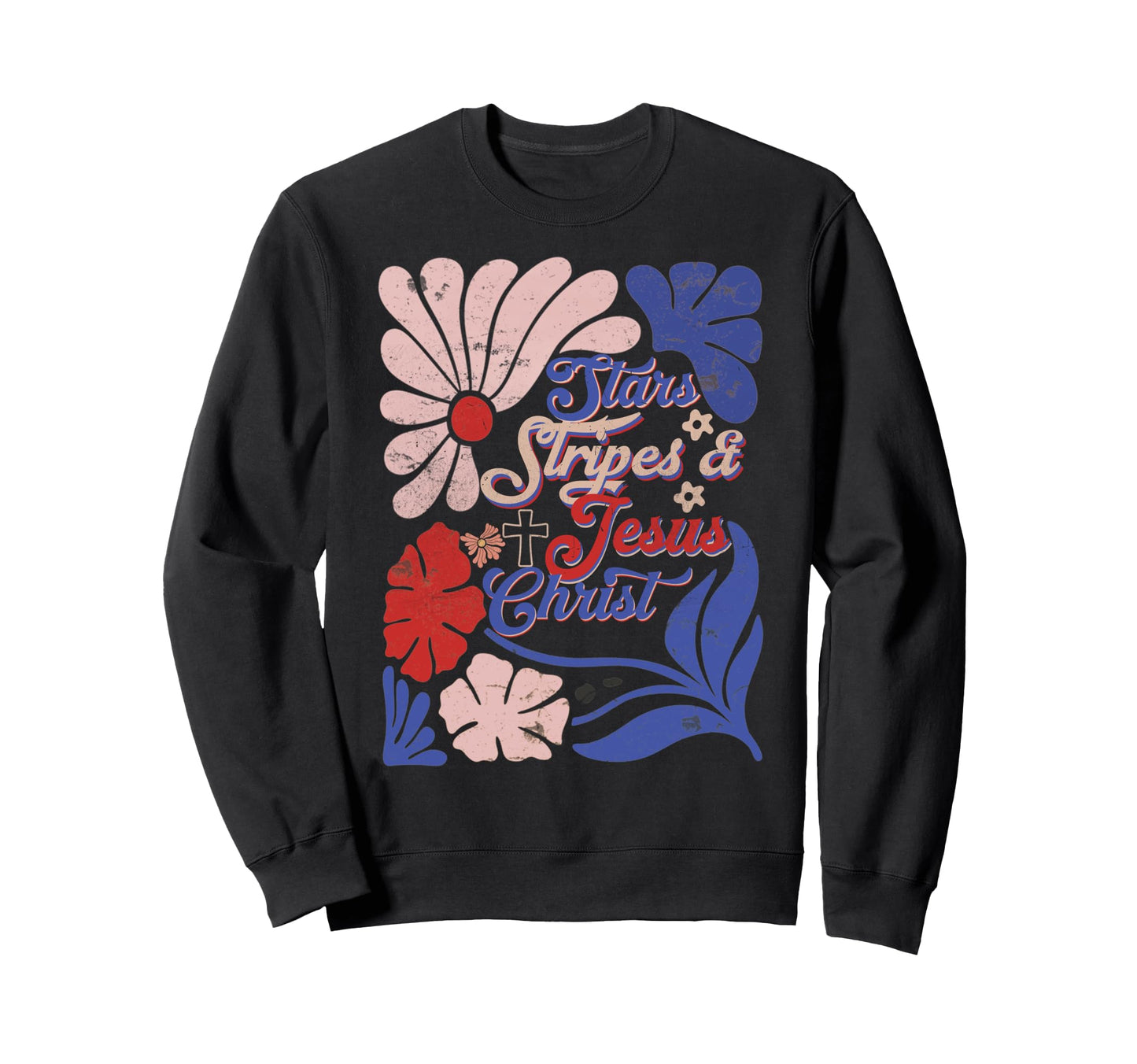 Boho Christian 4Th July Stars Sweatshirt - Novelty Apparel Men Women - T-Shirt, Sweatshirt, Hoodie