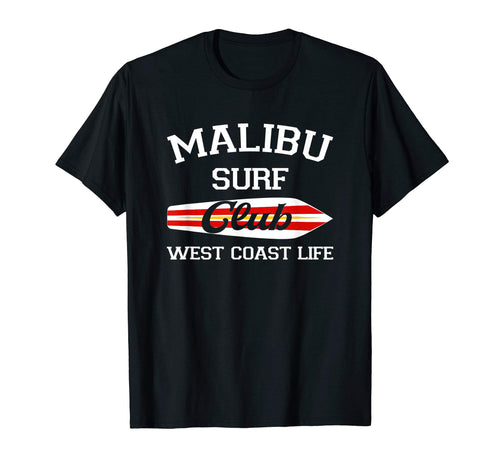Malibu Surf Club Surfing Beach T-Shirt - Aesthetic Graphic Unisex - T-Shirt, Sweatshirt, Hoodie