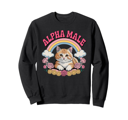 Alpha Male Kitten Sweatshirt - Streetwear Style Unisex - T-Shirt, Sweatshirt, Hoodie