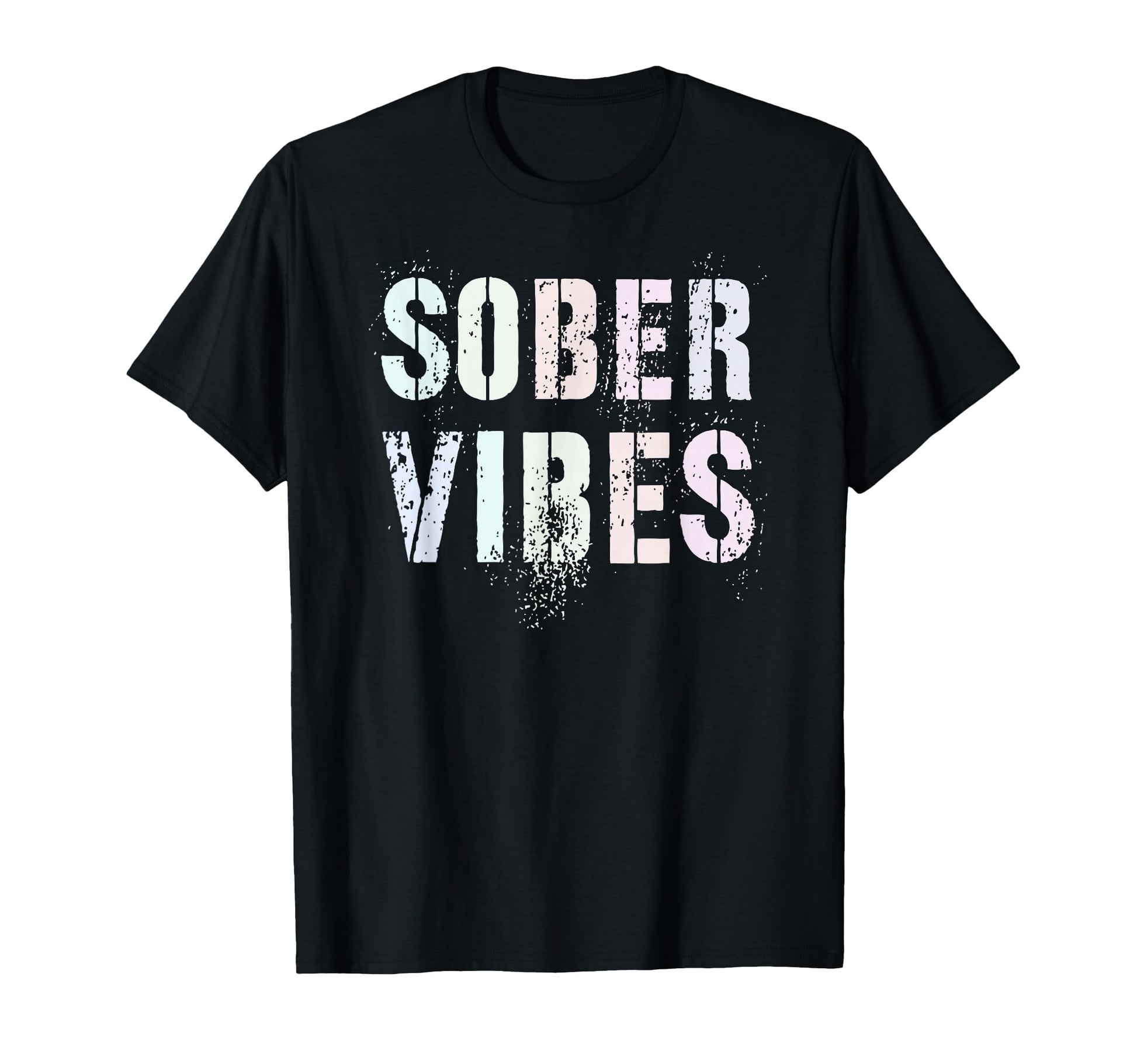 Sober Vibes Clean Peace Love Aa T-Shirt - Trendy Graphic for Adults - T-Shirt, Sweatshirt, Hoodie