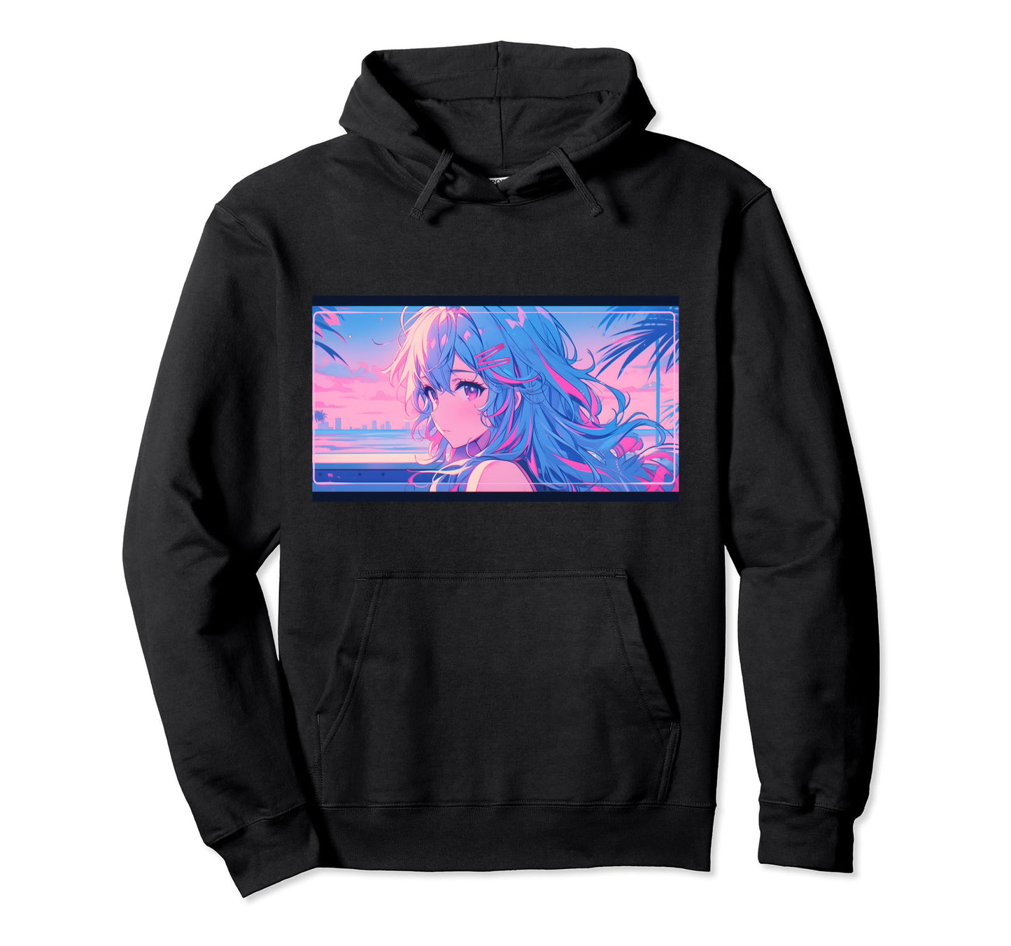 90S Anime Aesthetic Lofi Vaporwave Hoodie - Streetwear Style Men Women - T-Shirt, Sweatshirt, Hoodie