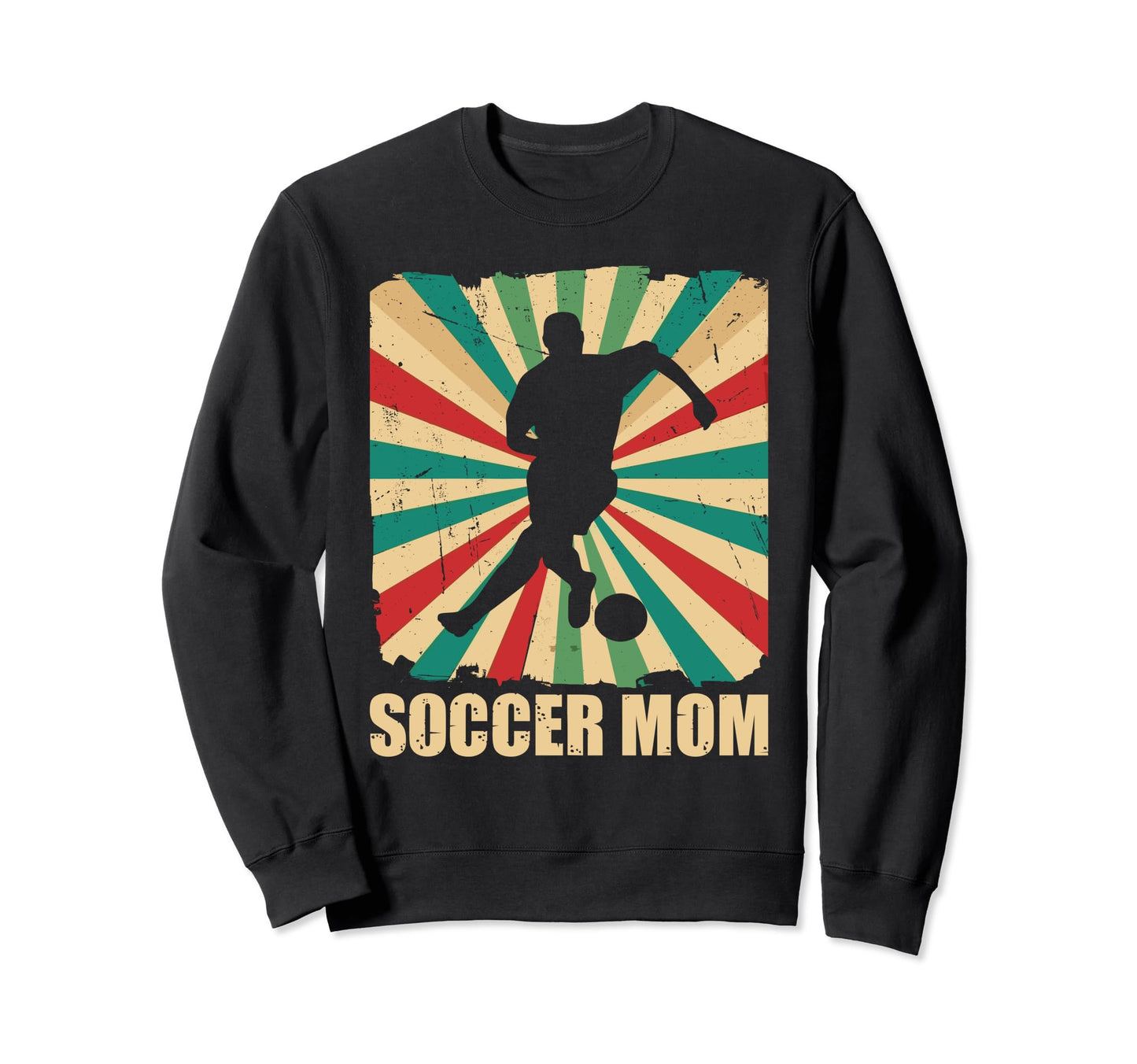 Soccer Mom Soccer Player Game Sweatshirt - Aesthetic Graphic for Adults - T-Shirt, Sweatshirt, Hoodie