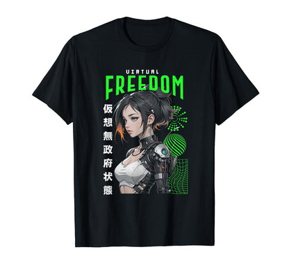 Japanese Anime Urban Cyber Vaporwave T-Shirt - Streetwear Style Men Women - T-Shirt, Sweatshirt, Hoodie
