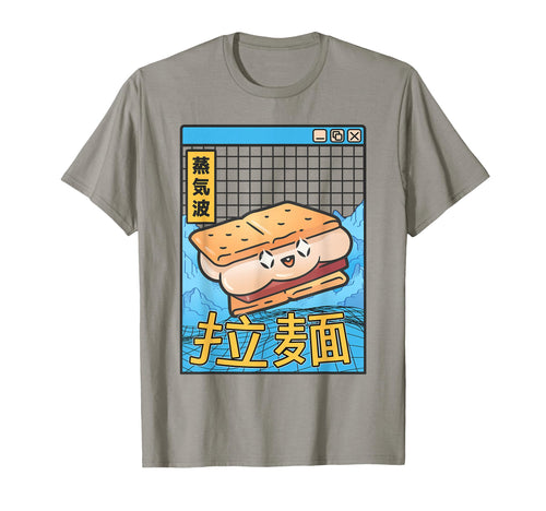 Japanese Smore Kawaii Grid Vaporwave T-Shirt - Streetwear Style for Adults - T-Shirt, Sweatshirt, Hoodie