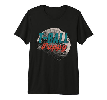 Mens T Ball Pappy Baseball Fathers T-Shirt - Fun Novelty Design for Adults - T-Shirt, Sweatshirt, Hoodie
