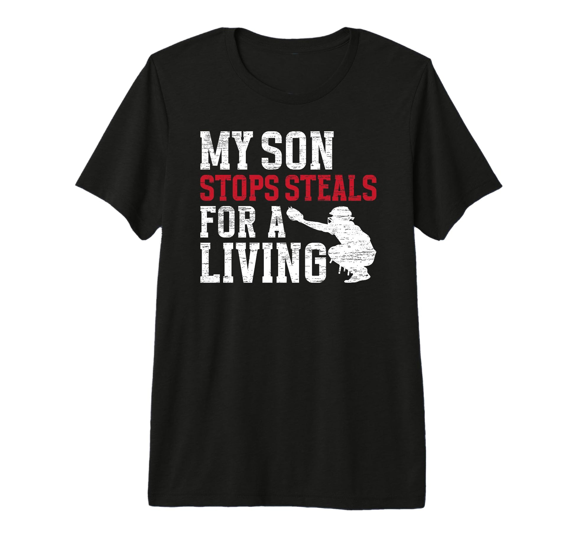 Mens Proud Baseball Catcher Dad T-Shirt - Fun Novelty Design Unisex - T-Shirt, Sweatshirt, Hoodie