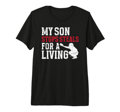 Mens Proud Baseball Catcher Dad T-Shirt - Fun Novelty Design Unisex - T-Shirt, Sweatshirt, Hoodie