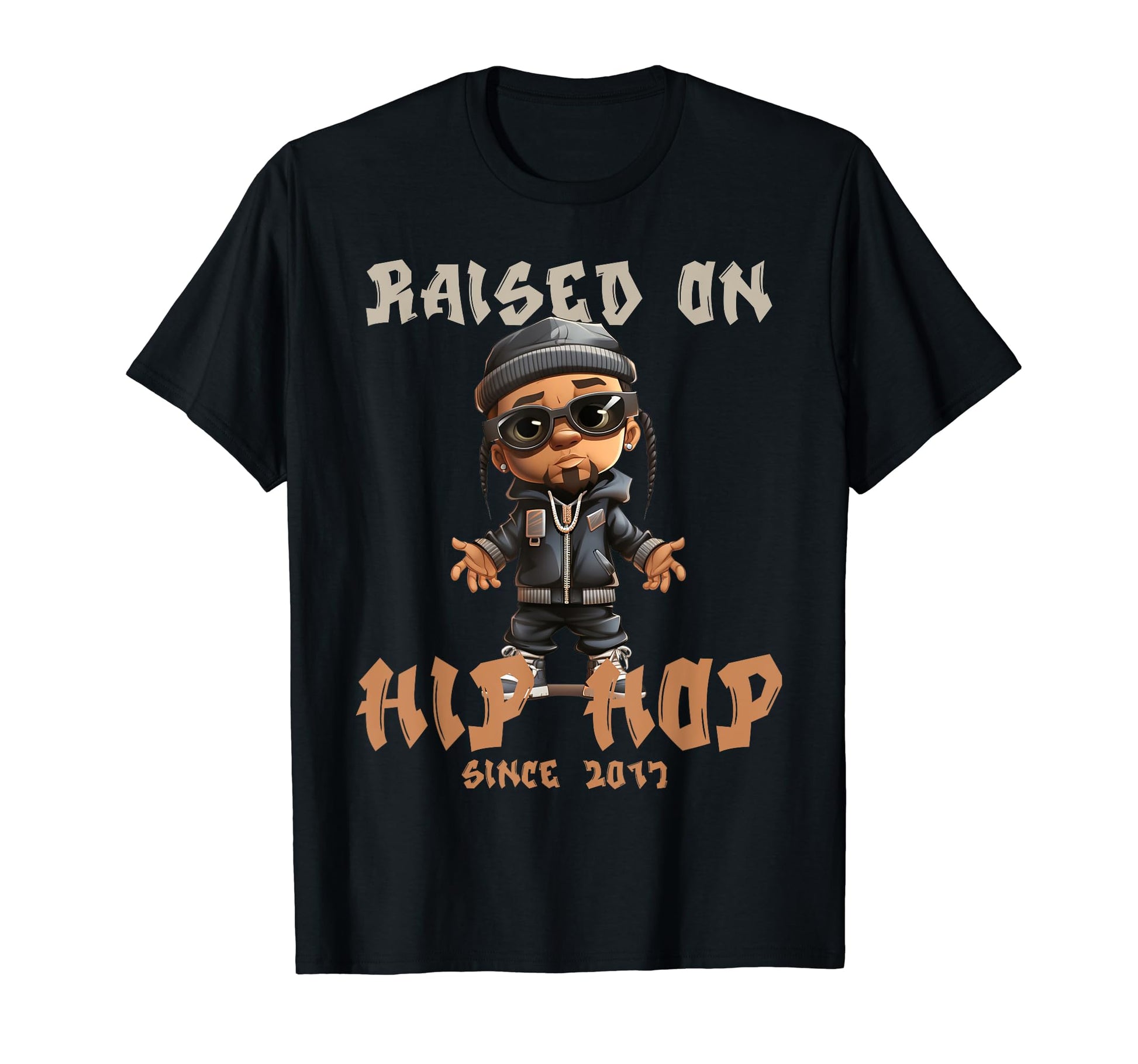 Raised Hip Hop Music Old School T-Shirt - Casual Everyday Wear Men Women - T-Shirt, Sweatshirt, Hoodie