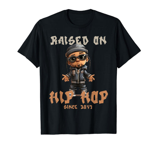 Raised Hip Hop Music Old School T-Shirt - Casual Everyday Wear Men Women - T-Shirt, Sweatshirt, Hoodie