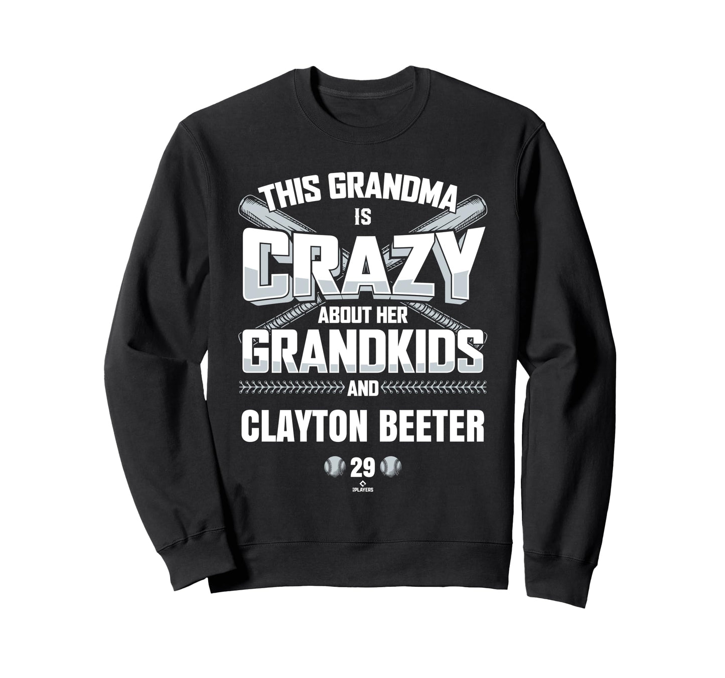 Grandma Crazy Clayton Beeter New York Sweatshirt - Novelty Apparel Unisex - T-Shirt, Sweatshirt, Hoodie