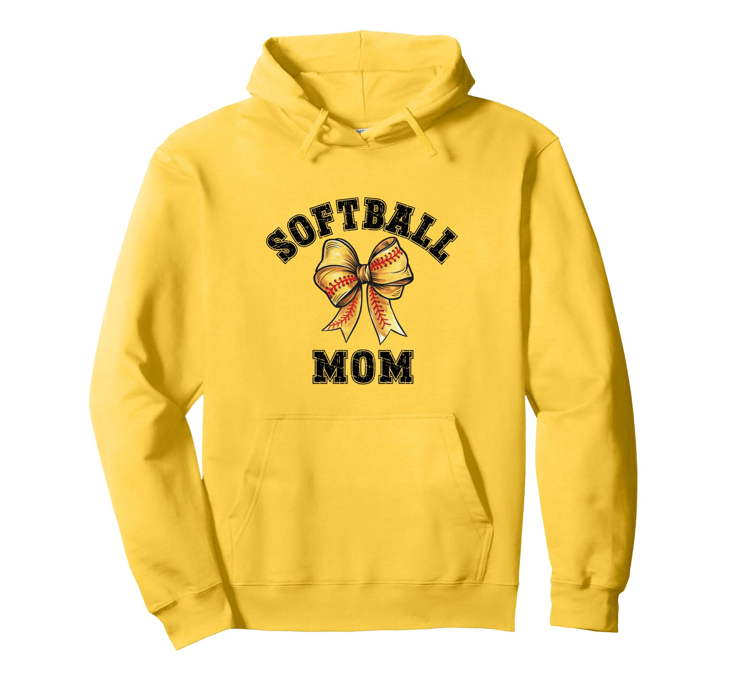 Coquette Softball Mom Bow Game Day Hoodie - Fun Novelty Design Men Women - T-Shirt, Sweatshirt, Hoodie