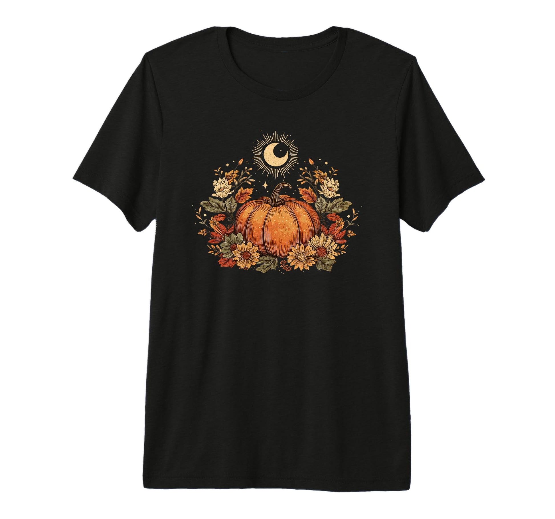 Pumpkin Spice Tis Season Equinox Moon T-Shirt - Trendy Graphic Men Women - T-Shirt, Sweatshirt, Hoodie