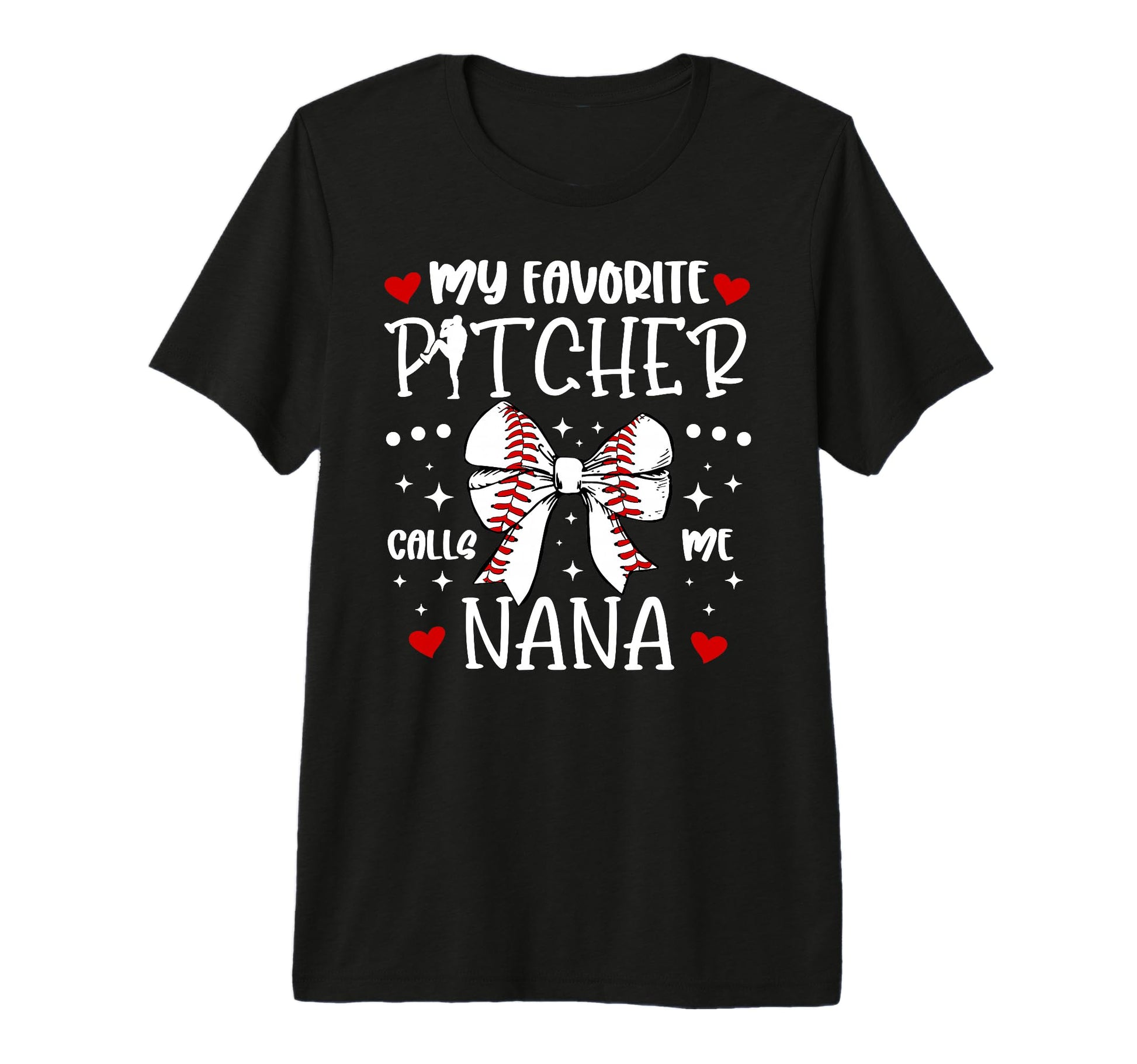 My Favorite Baseball Pitcher Nana T-Shirt - Minimalist Print Unisex - T-Shirt, Sweatshirt, Hoodie