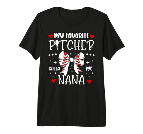 My Favorite Baseball Pitcher Nana T-Shirt - Minimalist Print Unisex - T-Shirt, Sweatshirt, Hoodie