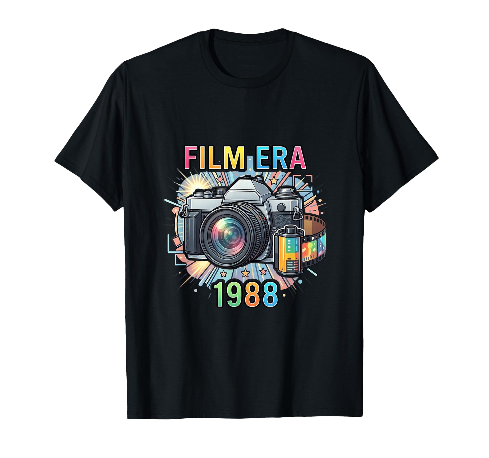 Film Photography Camera Enthusiast 1988 T-Shirt - Unique Graphic Unisex - T-Shirt, Sweatshirt, Hoodie