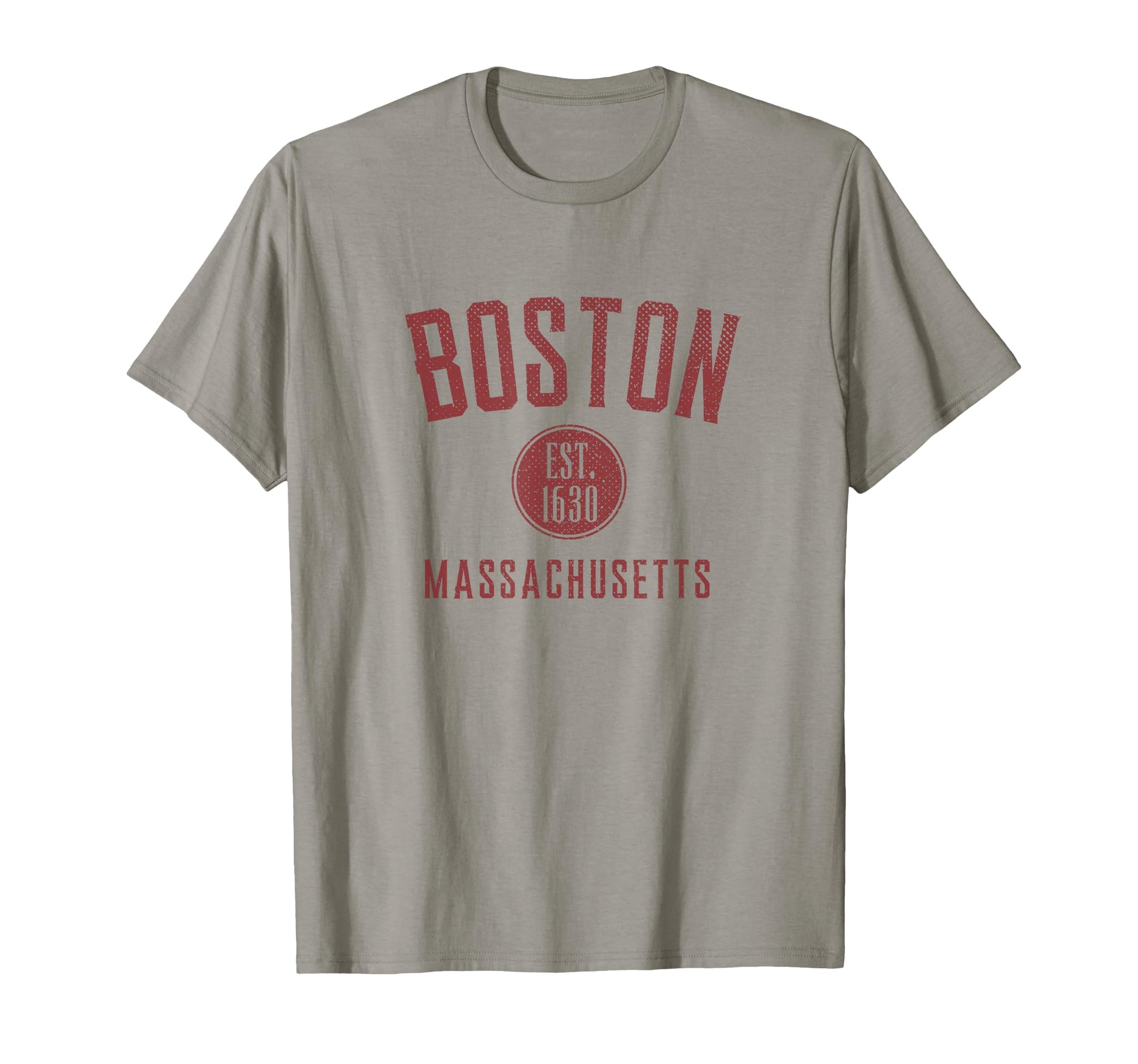 Boston Varsity Distressed T-Shirt - Minimalist Print Men Women - T-Shirt, Sweatshirt, Hoodie