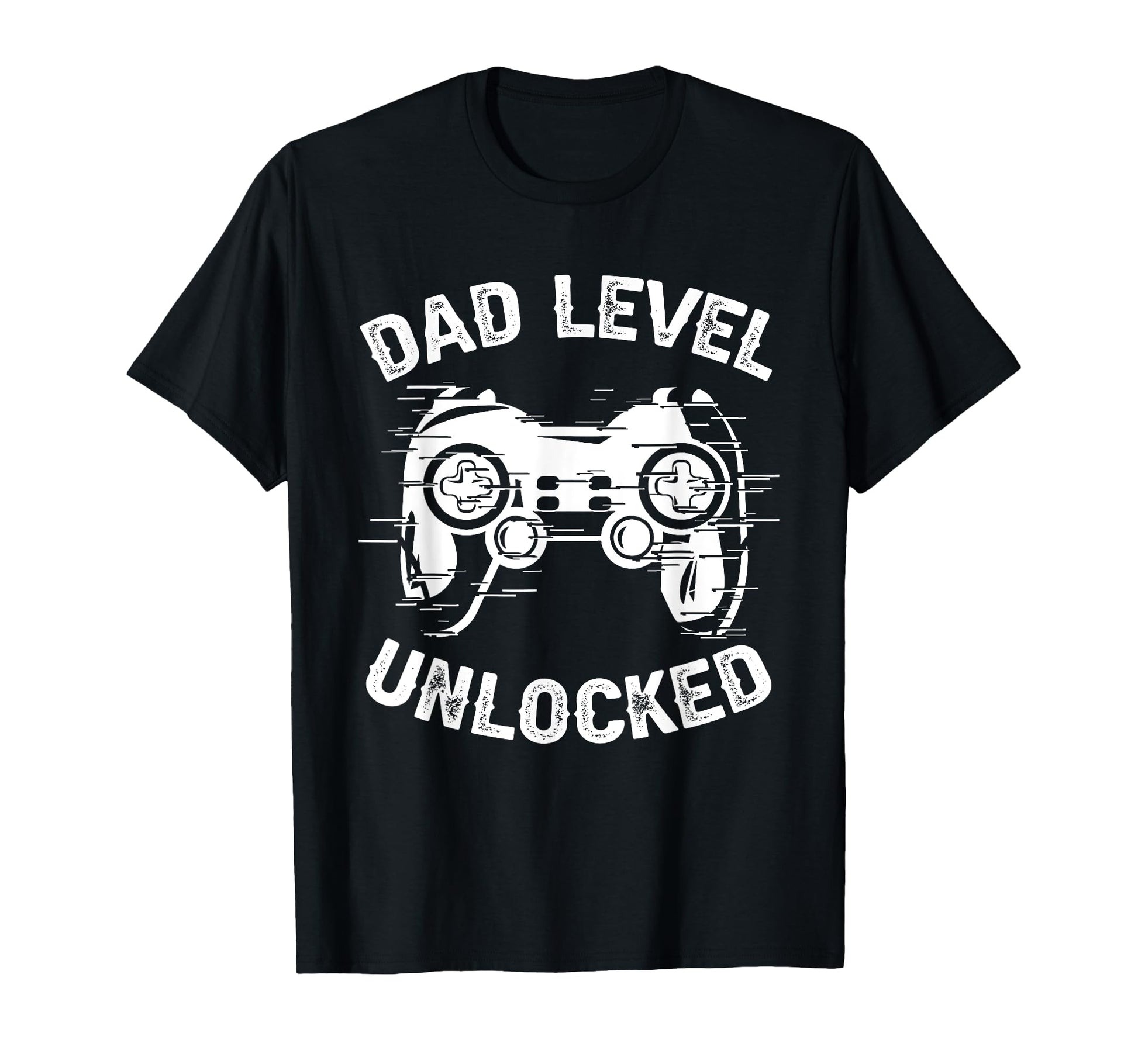 Dad Level Unlocked Gaming Controller T-Shirt - Graphic Print Unisex - T-Shirt, Sweatshirt, Hoodie