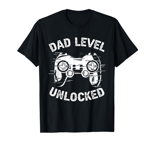 Dad Level Unlocked Gaming Controller T-Shirt - Graphic Print Unisex - T-Shirt, Sweatshirt, Hoodie