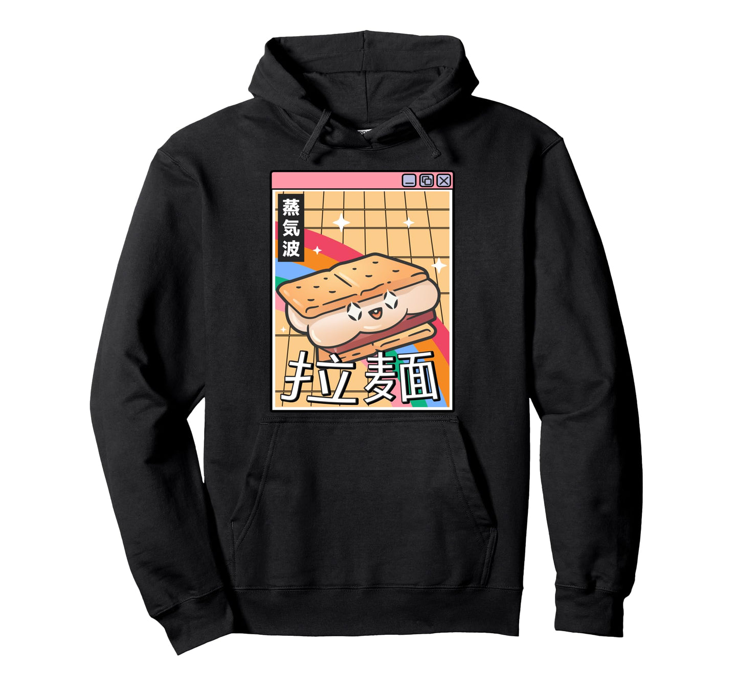 Happy Smore Digital Japan 80S Otaku Hoodie - Aesthetic Graphic Men Women - T-Shirt, Sweatshirt, Hoodie