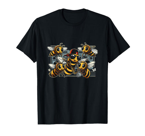 Bee Hip Hop Oldschool Rap Lover Street T-Shirt - Novelty Apparel Men Women - T-Shirt, Sweatshirt, Hoodie