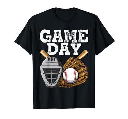 Game Day Baseball Softball Heart Love T-Shirt - Streetwear Style Unisex - T-Shirt, Sweatshirt, Hoodie