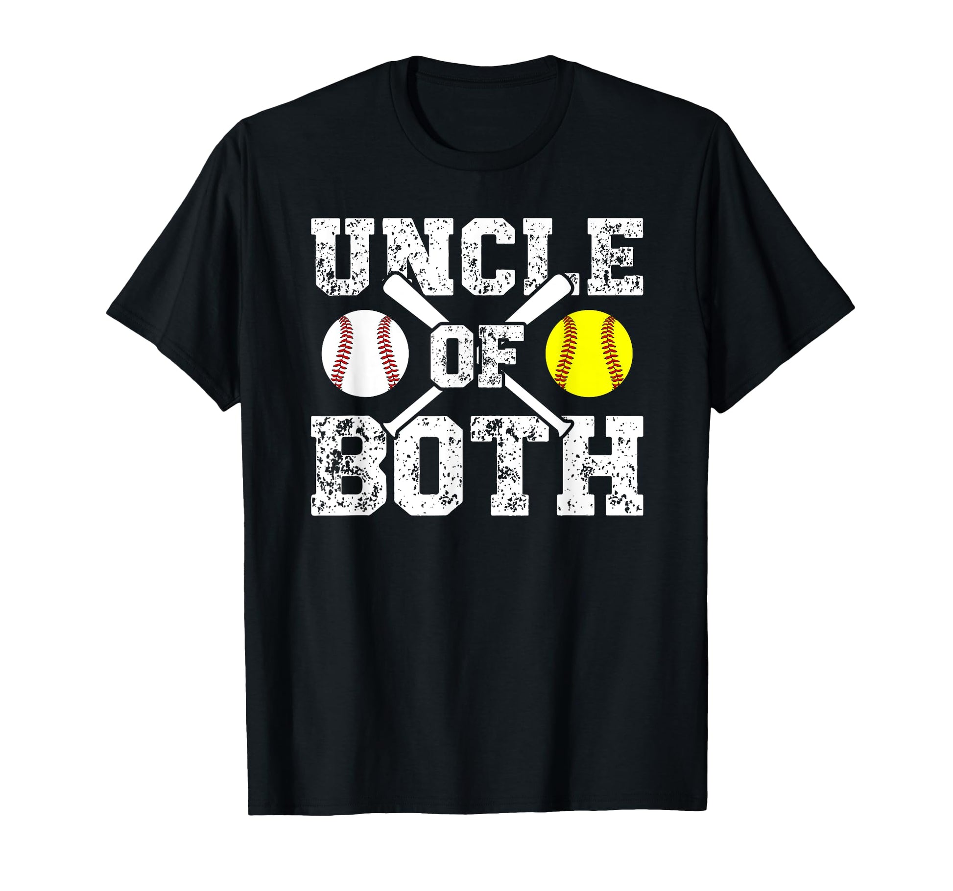 Uncle Both Baseball Softball Uncle T-Shirt - Custom Art Print Men Women - T-Shirt, Sweatshirt, Hoodie