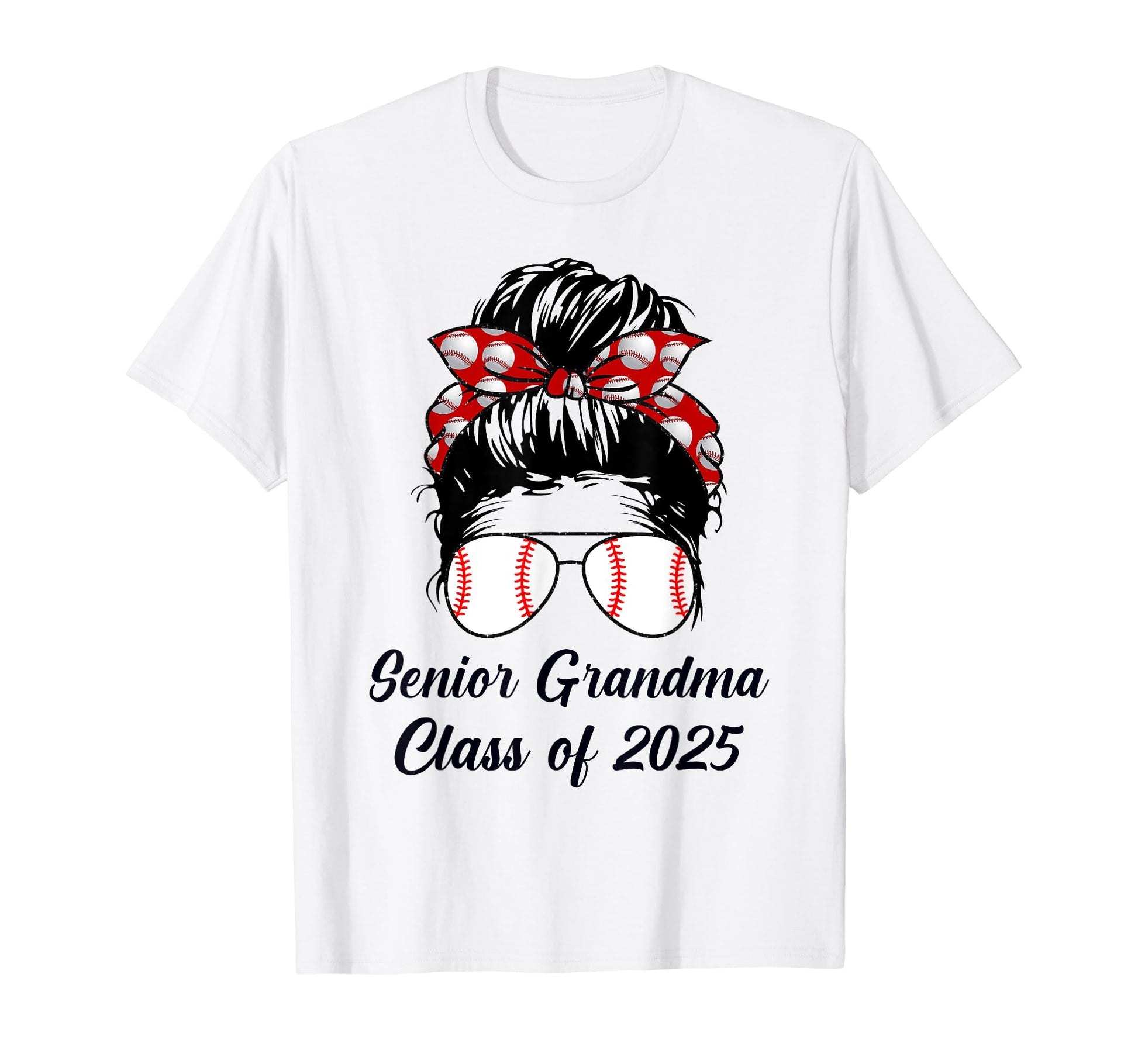 Class 2025 Baseball Grandma Senior T-Shirt - Graphic Print Unisex - T-Shirt, Sweatshirt, Hoodie