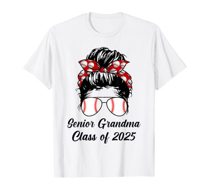 Class 2025 Baseball Grandma Senior T-Shirt - Graphic Print Unisex - T-Shirt, Sweatshirt, Hoodie