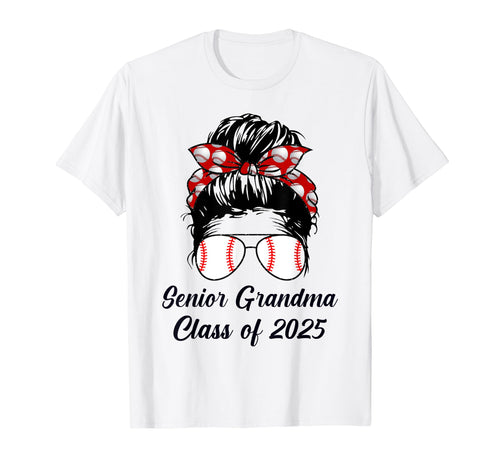 Class 2025 Baseball Grandma Senior T-Shirt - Graphic Print Unisex - T-Shirt, Sweatshirt, Hoodie