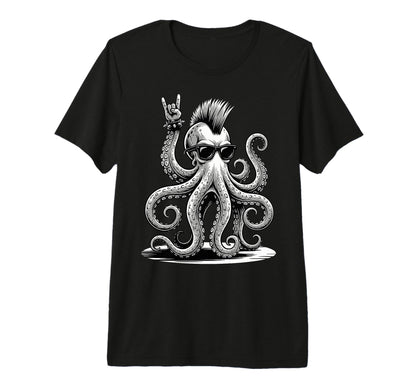 Funny Octopus Loving Rock And Roll Heavy T-Shirt - Trendy Graphic Unisex - T-Shirt, Sweatshirt, Hoodie