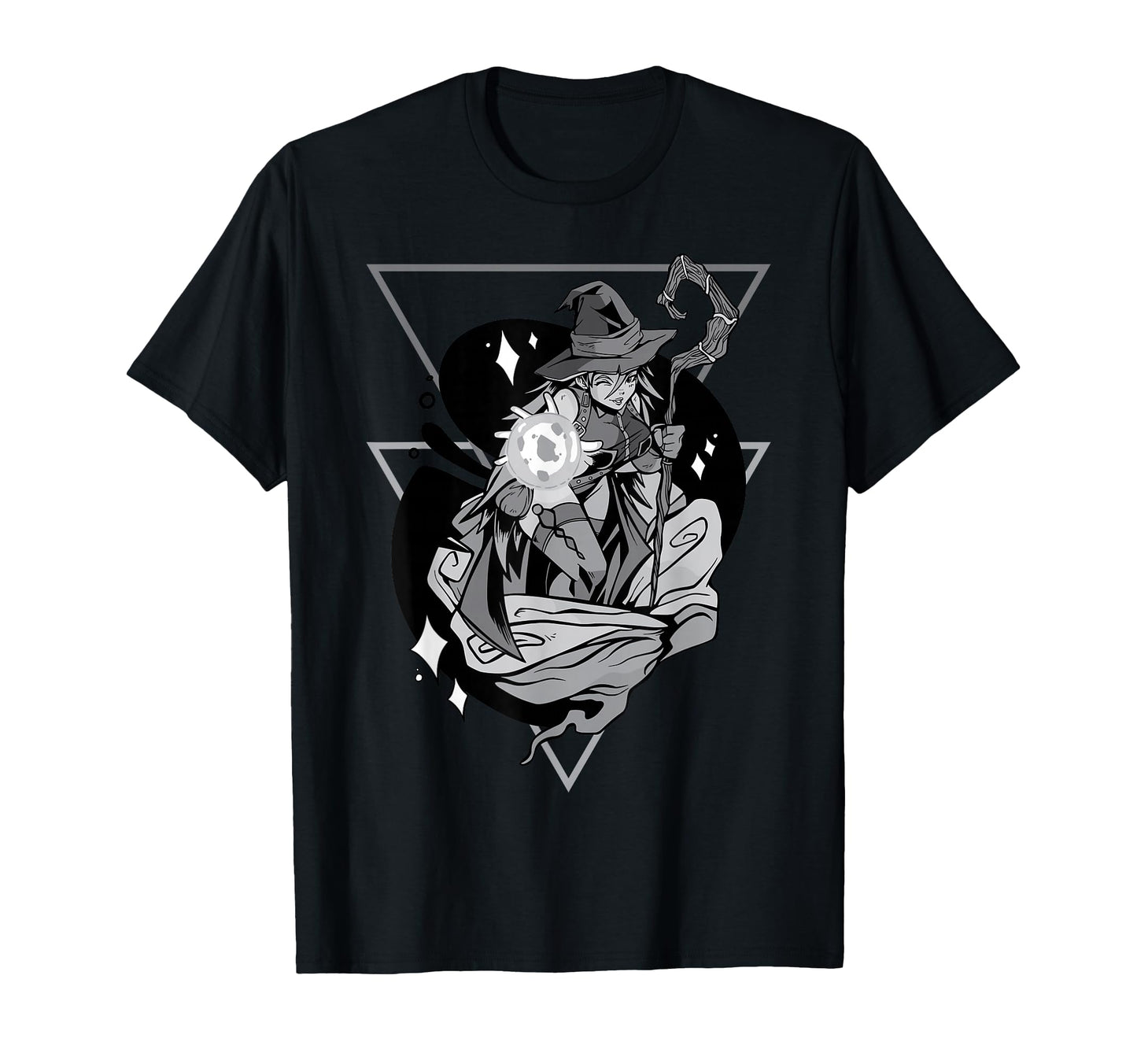 Anime Witch Japanese Aesthetics Otaku T-Shirt - Minimalist Print Men Women - T-Shirt, Sweatshirt, Hoodie