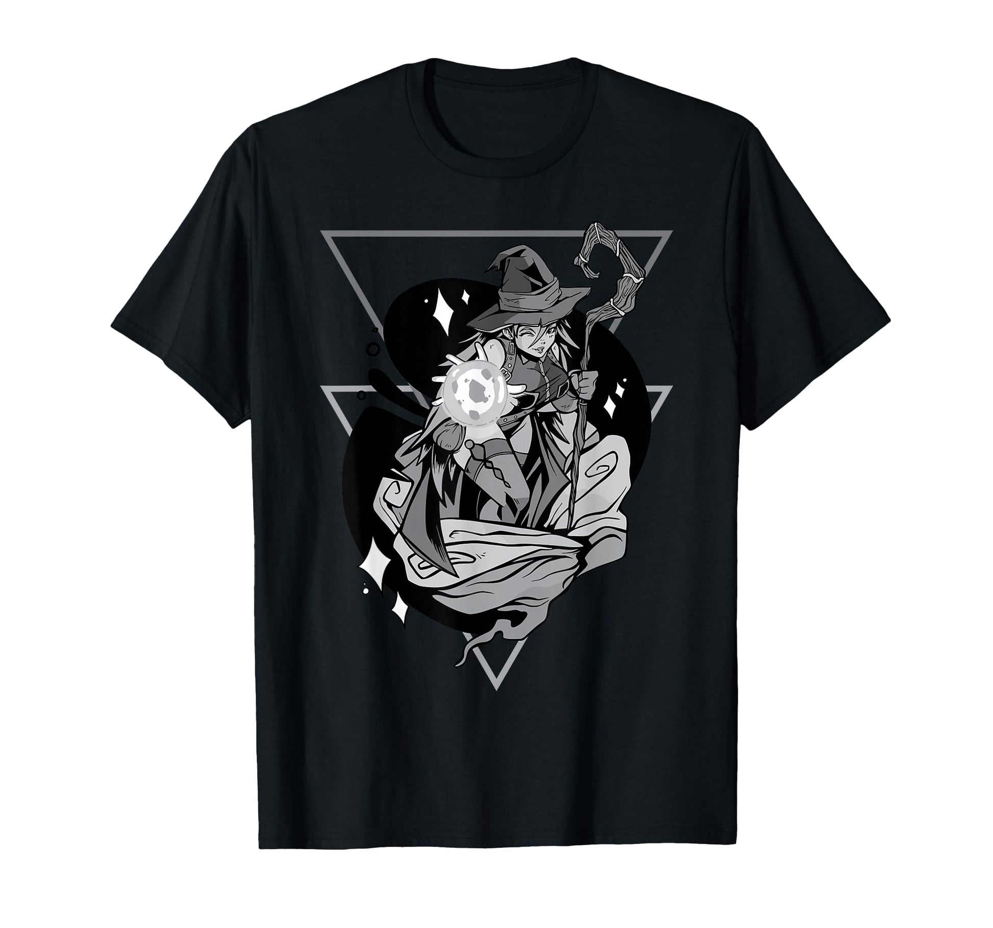 Anime Witch Japanese Aesthetics Otaku T-Shirt - Minimalist Print Men Women - T-Shirt, Sweatshirt, Hoodie