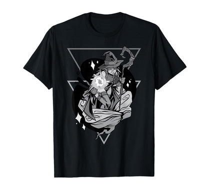 Anime Witch Japanese Aesthetics Otaku T-Shirt - Minimalist Print Men Women - T-Shirt, Sweatshirt, Hoodie