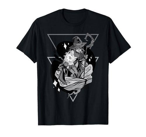 Anime Witch Japanese Aesthetics Otaku T-Shirt - Minimalist Print Men Women - T-Shirt, Sweatshirt, Hoodie