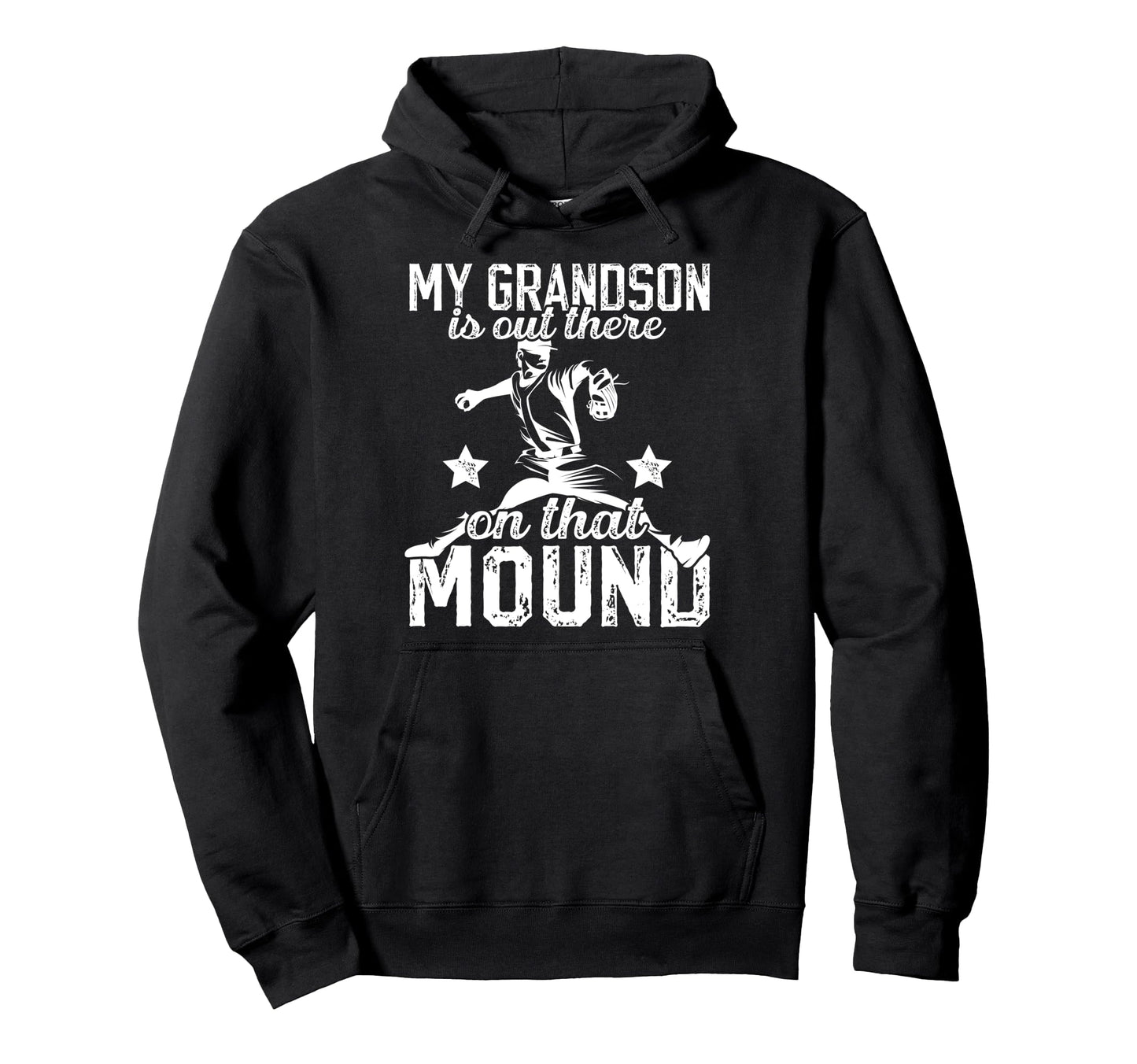 Proud Baseball Pitcher Grandpa Hoodie - Fun Novelty Design Men Women - T-Shirt, Sweatshirt, Hoodie