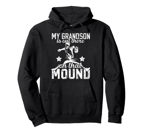 Proud Baseball Pitcher Grandpa Hoodie - Fun Novelty Design Men Women - T-Shirt, Sweatshirt, Hoodie