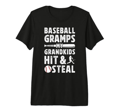 Mens Baseball Gramps Grandpa Funny Gramps T-Shirt - Graphic Print Unisex - T-Shirt, Sweatshirt, Hoodie
