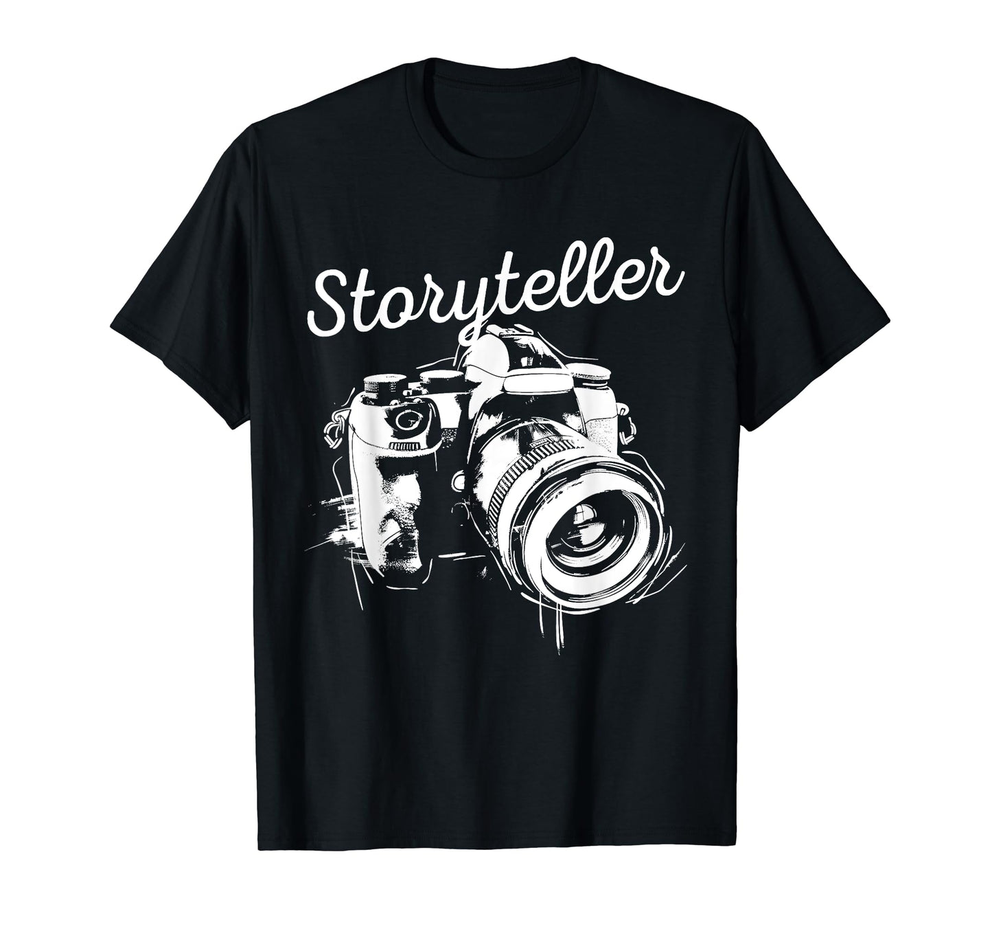 Photographer Storyteller Camera T-Shirt - Minimalist Print Unisex - T-Shirt, Sweatshirt, Hoodie