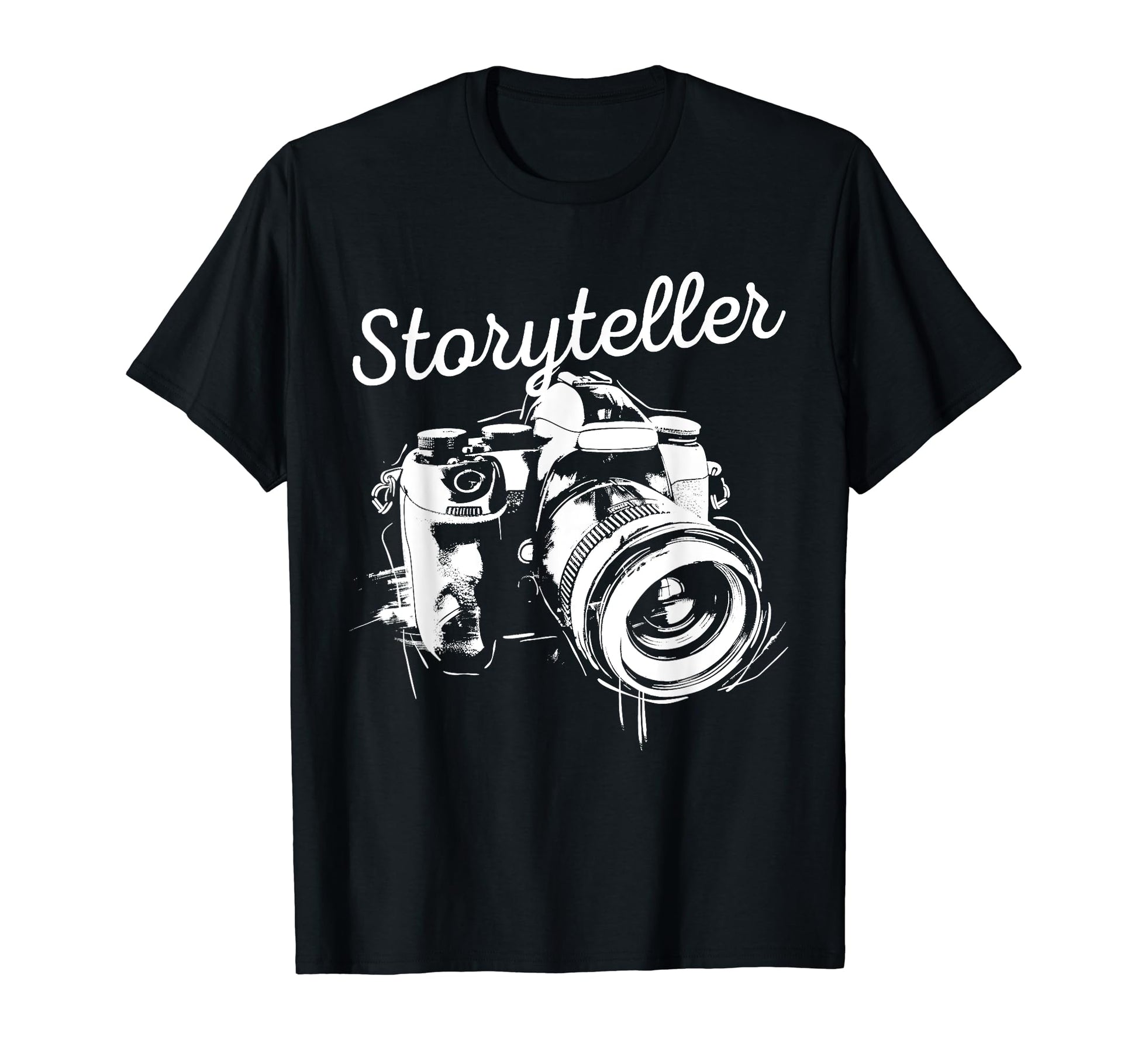 Photographer Storyteller Camera T-Shirt - Minimalist Print Unisex - T-Shirt, Sweatshirt, Hoodie