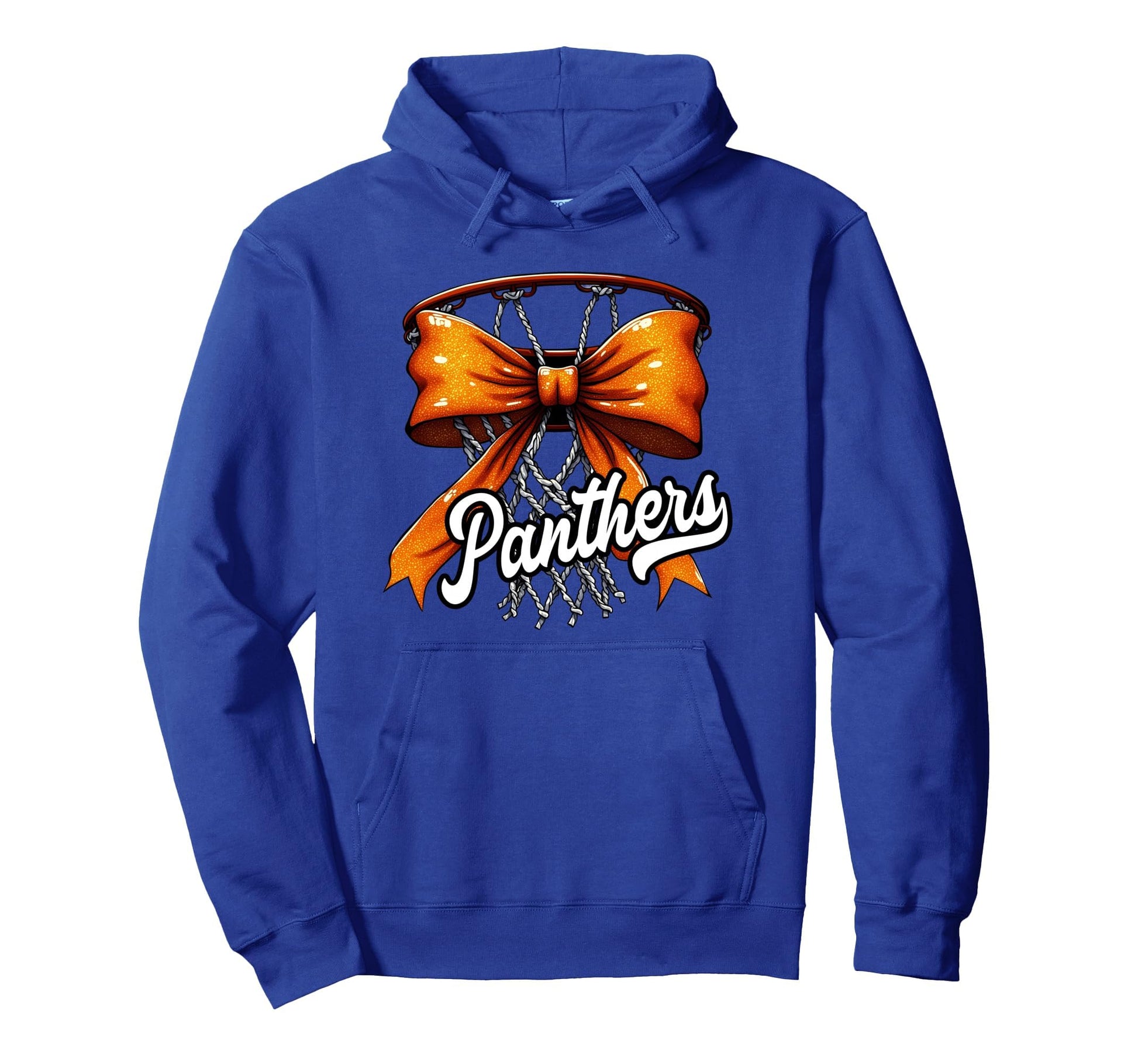 Panthers Game Day Basketball Mom Hoop Hoodie - Trendy Graphic Men Women - T-Shirt, Sweatshirt, Hoodie