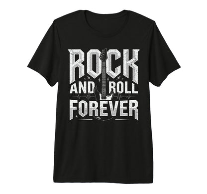 Rock And Roll Forever Rock Music Heavy T-Shirt - Unique Graphic Men Women - T-Shirt, Sweatshirt, Hoodie